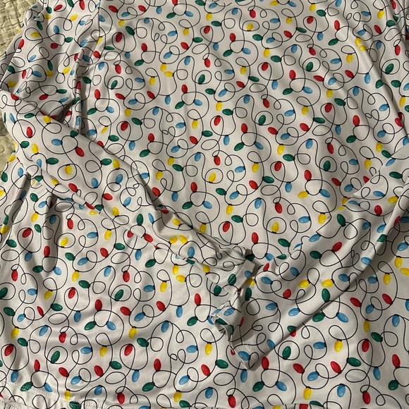 Christmas lights Scrub Long Sleeve Top - Picture 3 of 3